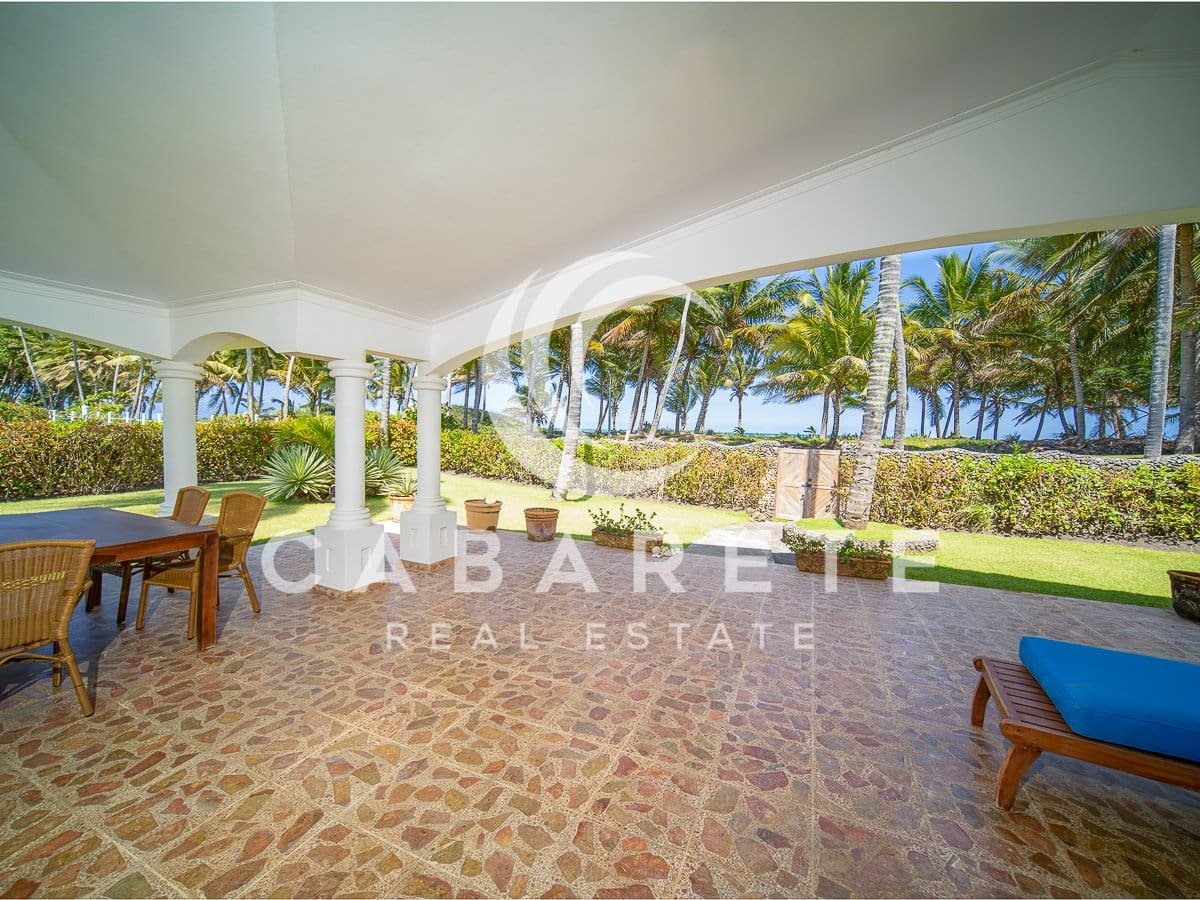 Tropical Beachfront Villa Cabarete Gazebo