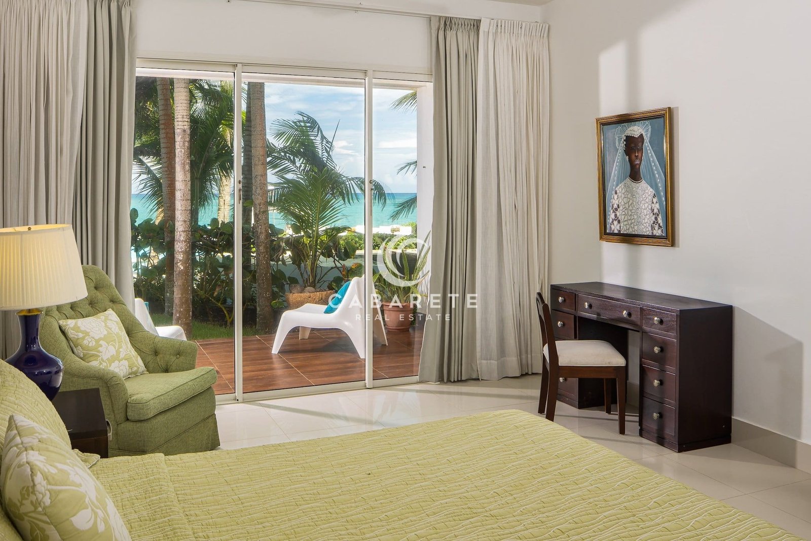 Beachfront 3-bedroom Cabarete Condo Mater Bedroom