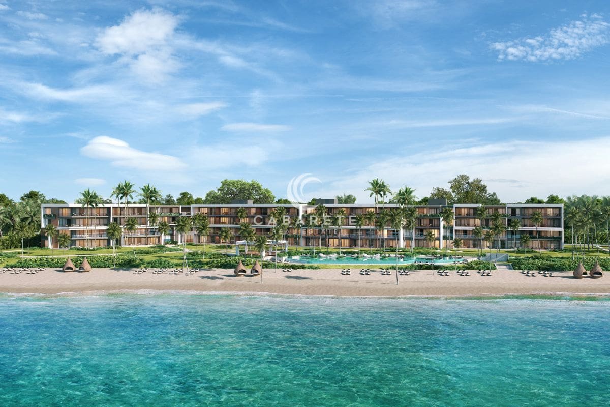 Residenz mit Atlantikblick und 70 Eigentumswohnungen am Strand zu verkaufen bei Cabarete Real Estate Ocean One Plaza,